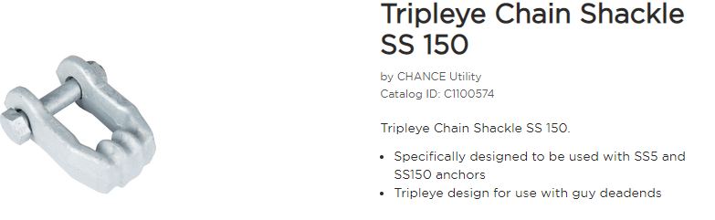 Shackle Tripleye SS5/SS15